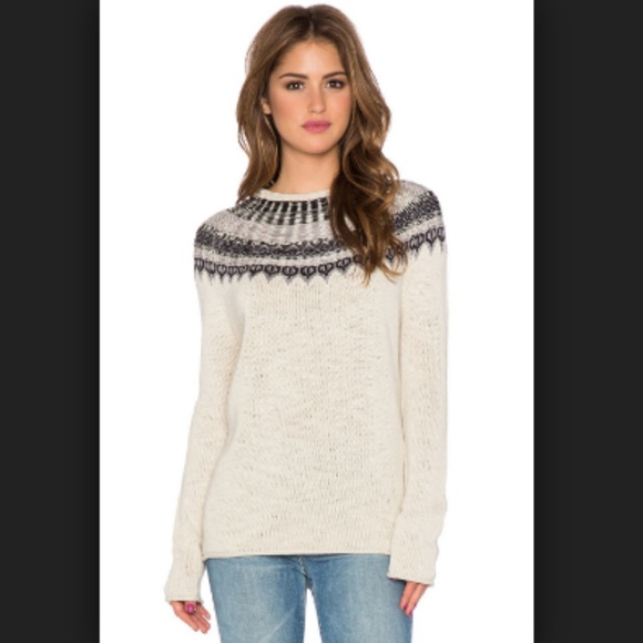 Michael Stars Sweaters - Michael Stars Cotton Sweater Fair Isle Ski Nordic